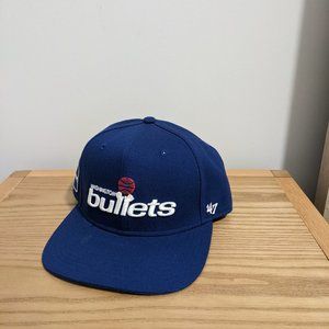 NBA Washington Bullets Blue Snapback Hat Cap